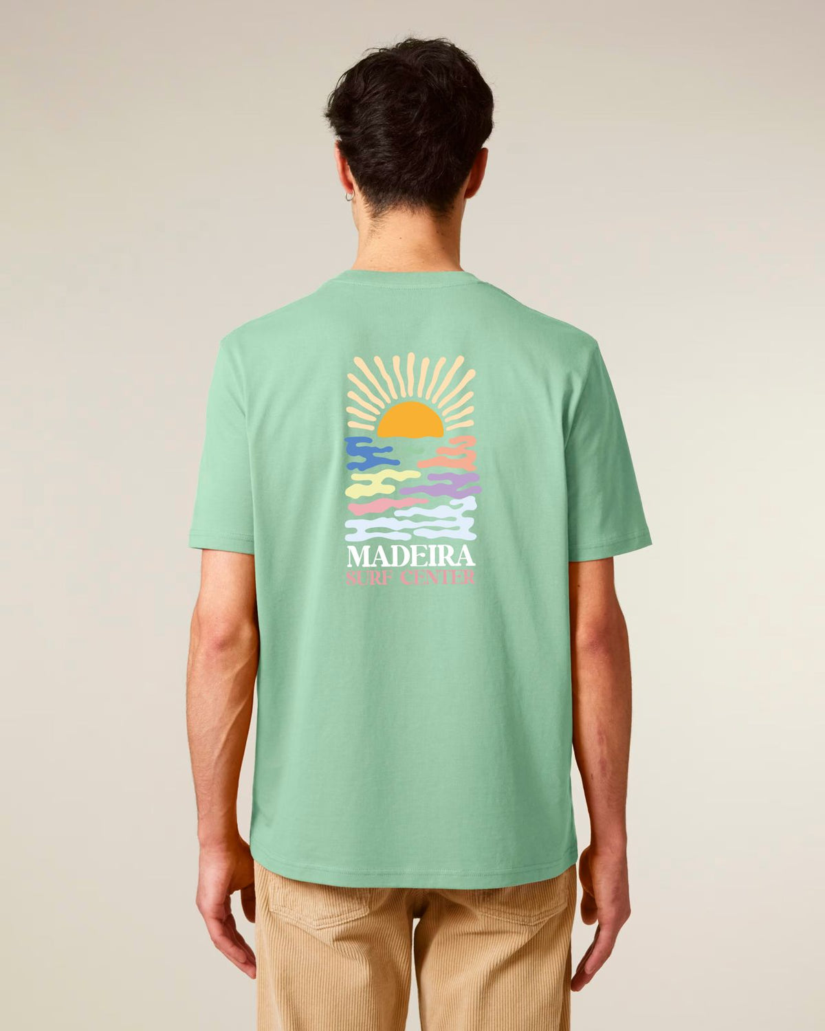T-shirt Sunset - light green