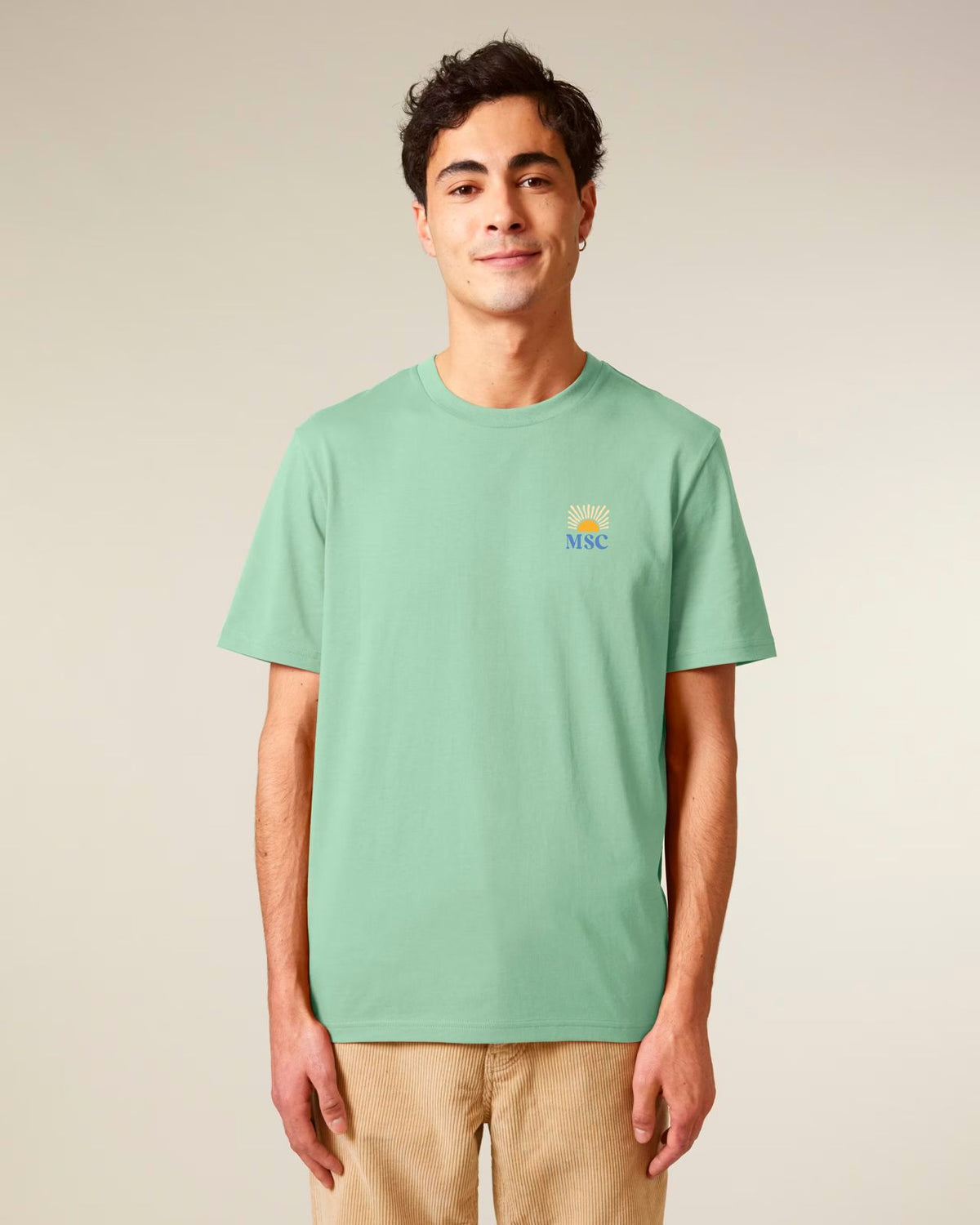 T-shirt Sunset - light green